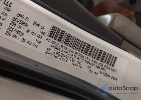 2012 Dodge Durango Crew from USA, damaged, VIN 1C4RDJDG4CC271381